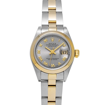 ロレックス デイトジャスト 69163 グレー レディース 時計 【中古】【wristwatch】