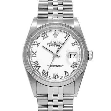 ロレックス デイトジャスト 16234 ホワイト メンズ 時計 【中古】【wristwatch】