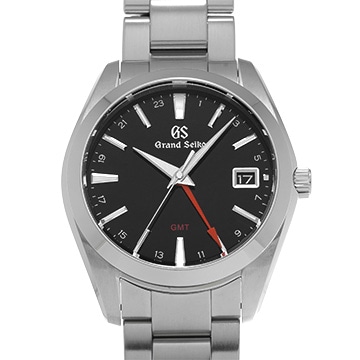 グランドセイコー ヘリテージコレクション クォーツ GMT SBGN013 ブラック メンズ 時計 【中古】【wristwatch】