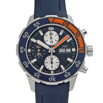 IWC アクアタイマー クロノグラフ IW376704 ブルー/シルバー メンズ 時計 【中古】【wristwatch】