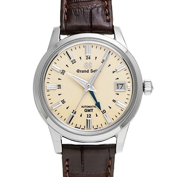 グランドセイコー ヘリテージコレクション GMT SBGM221 アイボリー メンズ 時計 【中古】【wristwatch】