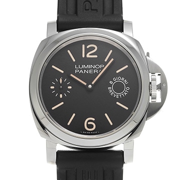 パネライ ルミノールマリーナ 8デイズ アッチャイオ PAM00590 ブラック メンズ 時計 【中古】【wristwatch】