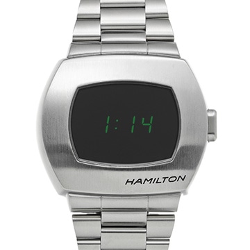 ハミルトン アメリカンクラシック PSR デジタルクォーツ H52414131 ブラック メンズ 時計 【中古】【wristwatch】