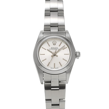 ロレックス オイスターパーペチュアル 76080 シルバー レディース 時計 【中古】【wristwatch】