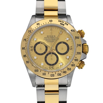 ロレックス コスモグラフ デイトナ 16523G シャンパン/ダイヤモンド メンズ 時計 【中古】【wristwatch】