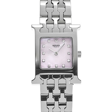 美品☆エルメス時計　Hシルバー エルメス Hウォッチ レディース シルバー HH1.210