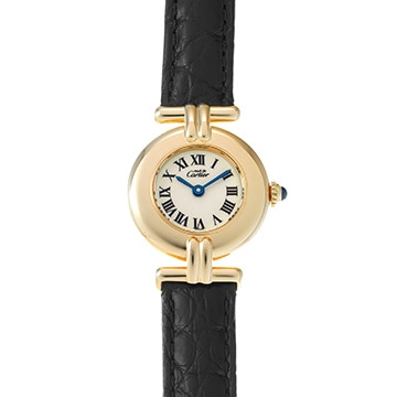 カルティエ マスト コリゼ W1000654 アイボリー レディース 時計 【中古】【wristwatch】