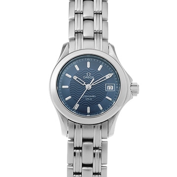 オメガ シーマスター 120 クォーツ 2581.81 ブルー レディース 時計 【中古】【wristwatch】