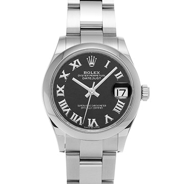 ロレックス デイトジャスト 31 278240 ブライトブラック ユニセックス 時計 【中古】【wristwatch】