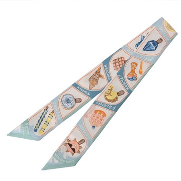 エルメス ツイリー FUNNY ICE CREAM マルチカラー シルク100% レディース 【未使用】【other】