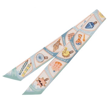 エルメス ツイリー FUNNY ICE CREAM マルチカラー シルク100% レディース 【未使用】【other】