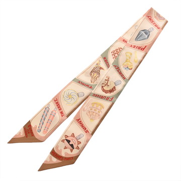 エルメス ツイリー FUNNY ICE CREAM マルチカラー シルク100％ レディース 【未使用】【other】