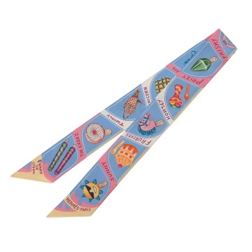 エルメス ツイリー FUNNY ICE CREAM マルチカラー シルク100% レディース 【未使用】【other】