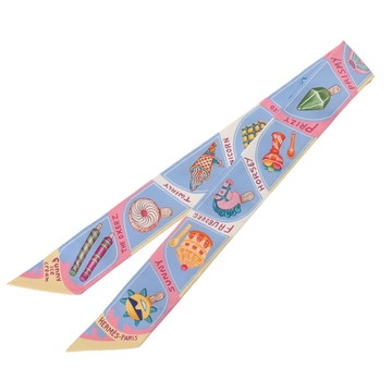 エルメス ツイリー FUNNY ICE CREAM マルチカラー シルク100% レディース 【未使用】【other】