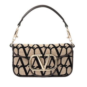 ヴァレンティノ ショルダーバッグ ベージュ 3W2BOL97JSQ6ZN レザー/キャンバス レディース バッグ 【中古】【bag】