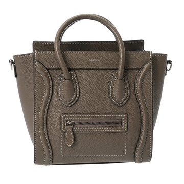 セリーヌ ラゲージ ナノ 2WAY スリ 168243DRU.09SO ドラムドカーフ レディース バッグ 【中古】【bag】