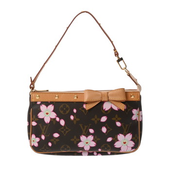 ルイ ヴィトン モノグラムチェリーブロッサム ポシェット アクセソワール ブラウン M96006 モノグラムキャンバス レディース 【中古】【bag】