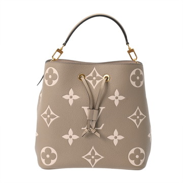 ルイ ヴィトン バイカラーモノグラムアンプラント ネオノエ MM トゥルトレール/クレーム M45555 レザー レディース バッグ 【中古】【bag】