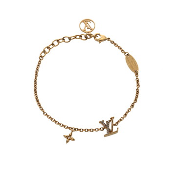 ルイ ヴィトン ブレスレット LV アイコニック ゴールド M00587 メタル/ストラス レディース ジュエリー 【中古】【jewelry】