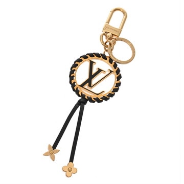 ルイ ヴィトン キーホルダー ベリー ブラック/ゴールド M63082 レザー/メタル ユニセックス 【中古】【other】