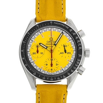 オメガ スピードマスター レーシング ミハエルシューマッハ 3810.12.40 イエロー メンズ 時計 【中古】【wristwatch】