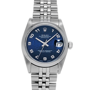 ロレックス デイトジャスト 68240 ブルーコンピュータ ユニセックス 時計 【中古】【wristwatch】