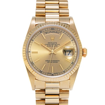 ロレックス デイデイト 18238 シャンパン メンズ 時計 【中古】【wristwatch】