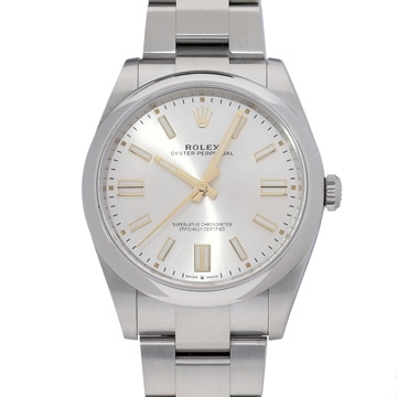 ロレックス オイスターパーペチュアル 41 124300 シルバー メンズ 時計 【中古】【wristwatch】
