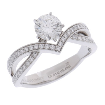 ショーメ ジョセフィーヌ アムールデグレッド リング #58 シルバー J3VQ00-058 Pt950プラチナ レディース ジュエリー 【中古】【jewelry】