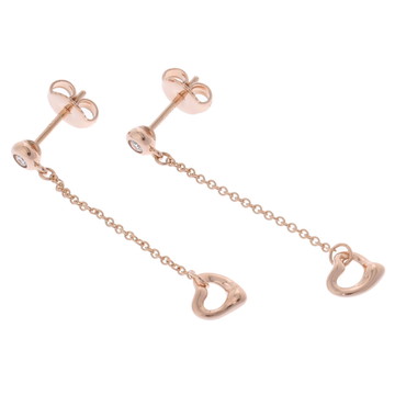 ティファニー バイザヤード オープンハート ピアス ゴールド K18ピンクゴールド PG レディース ジュエリー 【中古】【jewelry】