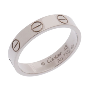 カルティエ ミニラブリング #48 シルバー K18ホワイトゴールド WG レディース ジュエリー 【中古】【jewelry】