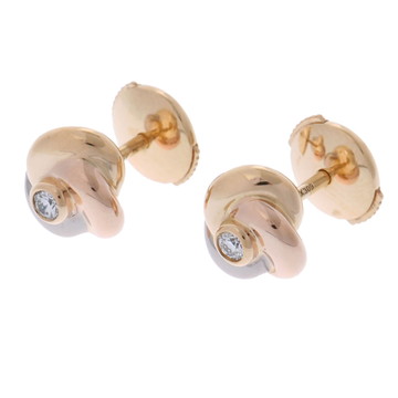 カルティエ ベビートリニティ ピアス ゴールド CRB8027100 K18イエローゴールド YG/K18ピンクゴールド PG/K18ホワイトゴールド レディース ジュエリー 【中古】【jewelry】