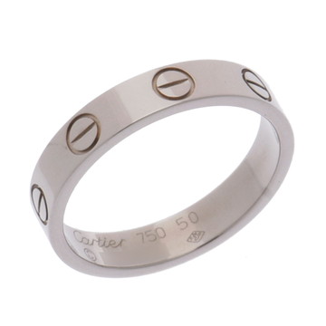 カルティエ ミニラブリング #50 シルバー K18ホワイトゴールド WG レディース ジュエリー 【中古】【jewelry】