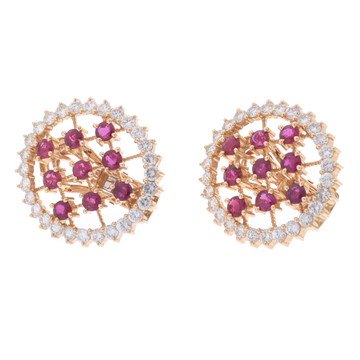 タサキ オーバルモチーフ ピアス ゴールド K18イエローゴールド YG レディース ジュエリー 【中古】【jewelry】