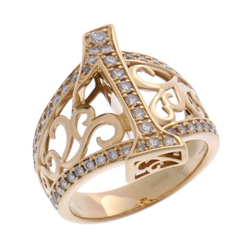 ノンブル ゆきざき No.1 リング ゴールド K18イエローゴールド YG レディース ジュエリー 【中古】【jewelry】