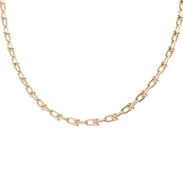 ティファニー ハードウェア スモールリンク ネックレス ゴールド K18イエローゴールド YG レディース ジュエリー 【中古】【jewelry】