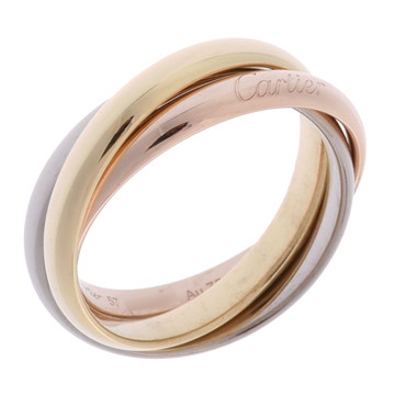 カルティエ トリニティリング #57 ゴールド K18イエローゴールド YG/K18ピンクゴールド PG/K18ホワイトゴールドWG レディース ジュエリー 【中古】【jewelry】