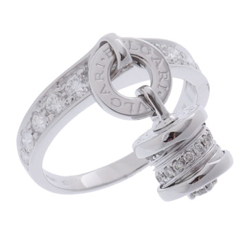 ブルガリ B-ZERO1 エレメント リング シルバー 341616 K18ホワイトゴールド WG レディース ジュエリー 【中古】【jewelry】