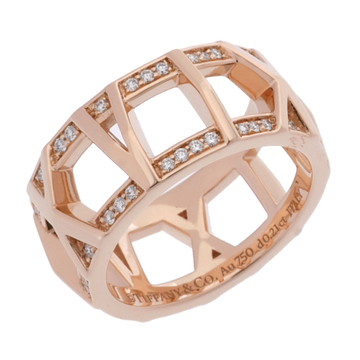 ティファニー アトラスXオープン リング ゴールド K18ピンクゴールド PG レディース ジュエリー 【中古】【jewelry】