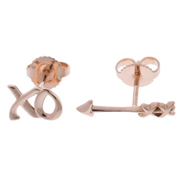 ティファニー グラフィティ ラブ＆キス アロー ピアス ゴールド K18ピンクゴールド PG レディース ジュエリー 【中古】【jewelry】