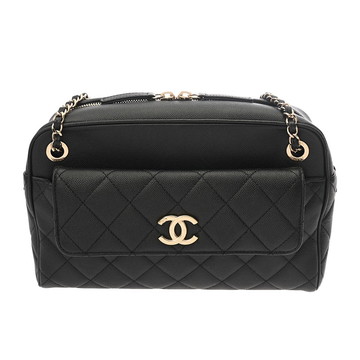 シャネル マトラッセ チェーンショルダー ブラック AS1368 キャビアスキン レディース バッグ 【中古】【bag】