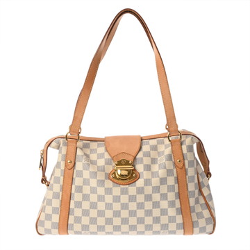 ルイ ヴィトン ダミエアズール ストレーザ PM ホワイト M51186 ダミエキャンバス レディース バッグ 【中古】【bag】