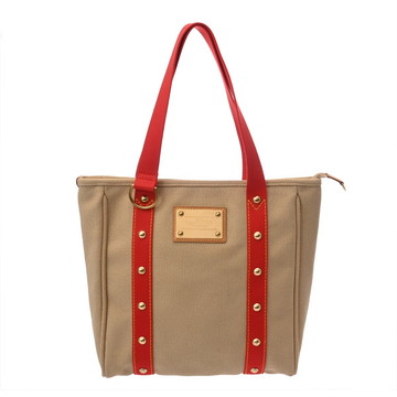 ルイ ヴィトン アンティグア カバ MM ベージュ M40035 キャンバス レディース バッグ 【中古】【bag】
