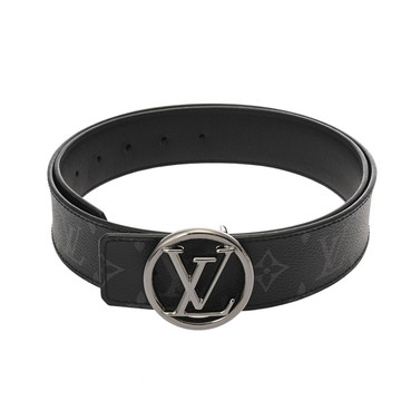 ルイ ヴィトン モノグラムエクリプス サンチュール LVサークル 40MM #90 黒/グレー M0168 モノグラムキャンバス メンズ 【中古】【other】