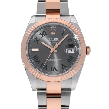 ロレックス デイトジャスト 41 126331 スレート メンズ 時計 【中古】【wristwatch】