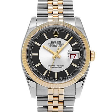 ロレックス デイトジャスト 116233 シルバー/ブラック メンズ 時計 【中古】【wristwatch】