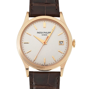 パテック フィリップ カラトラバ 5296R-010 シルバー・オパーリン メンズ 時計 【中古】【wristwatch】