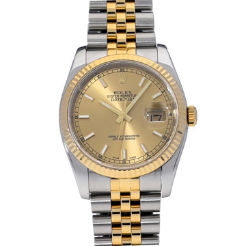 ロレックス デイトジャスト 116233 シャンパン メンズ 時計 【中古】【wristwatch】