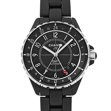 シャネル J12 GMT 41MM H3101 ブラックラッカー メンズ 時計 【中古】【wristwatch】
