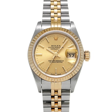 ロレックス デイトジャスト 79173 シャンパン レディース 時計 【中古】【wristwatch】